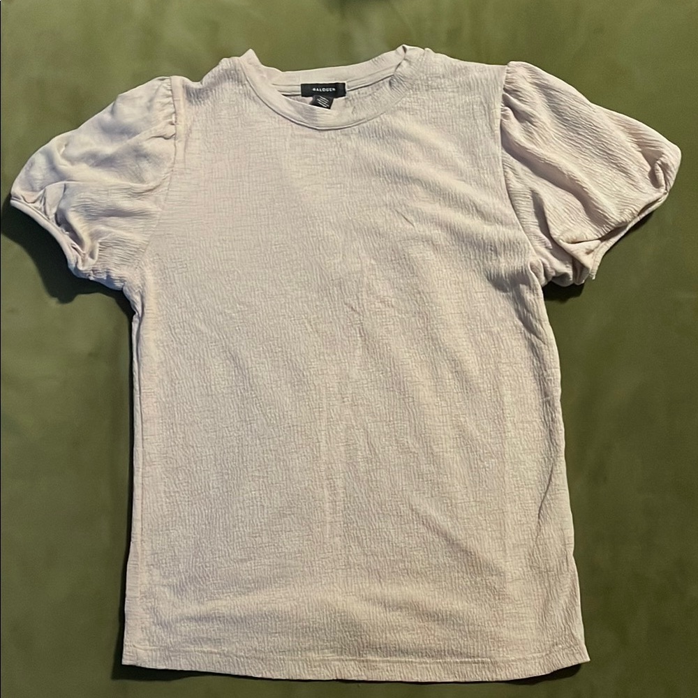 Halogen Gauzy Top in Beige